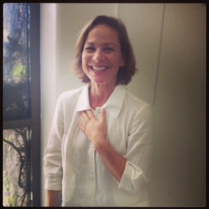 The lovely Paula Smith at UCSD guiding us around the lab.